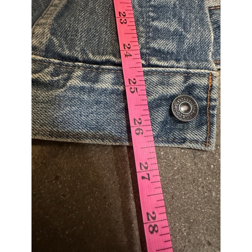 Levi's Trucker Jacket Men 48 Blue Denim Vintage 71506 0216 Made in Canada - Picture 9 of 9